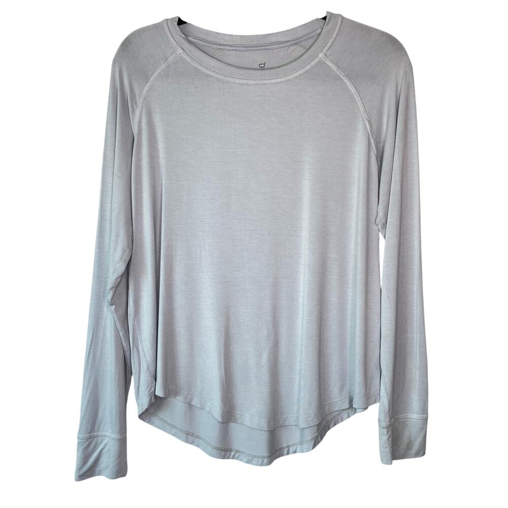 Boody Goodnight Raglan Sleep Top Long Sleeve Top Organic Bamboo Size Medium
